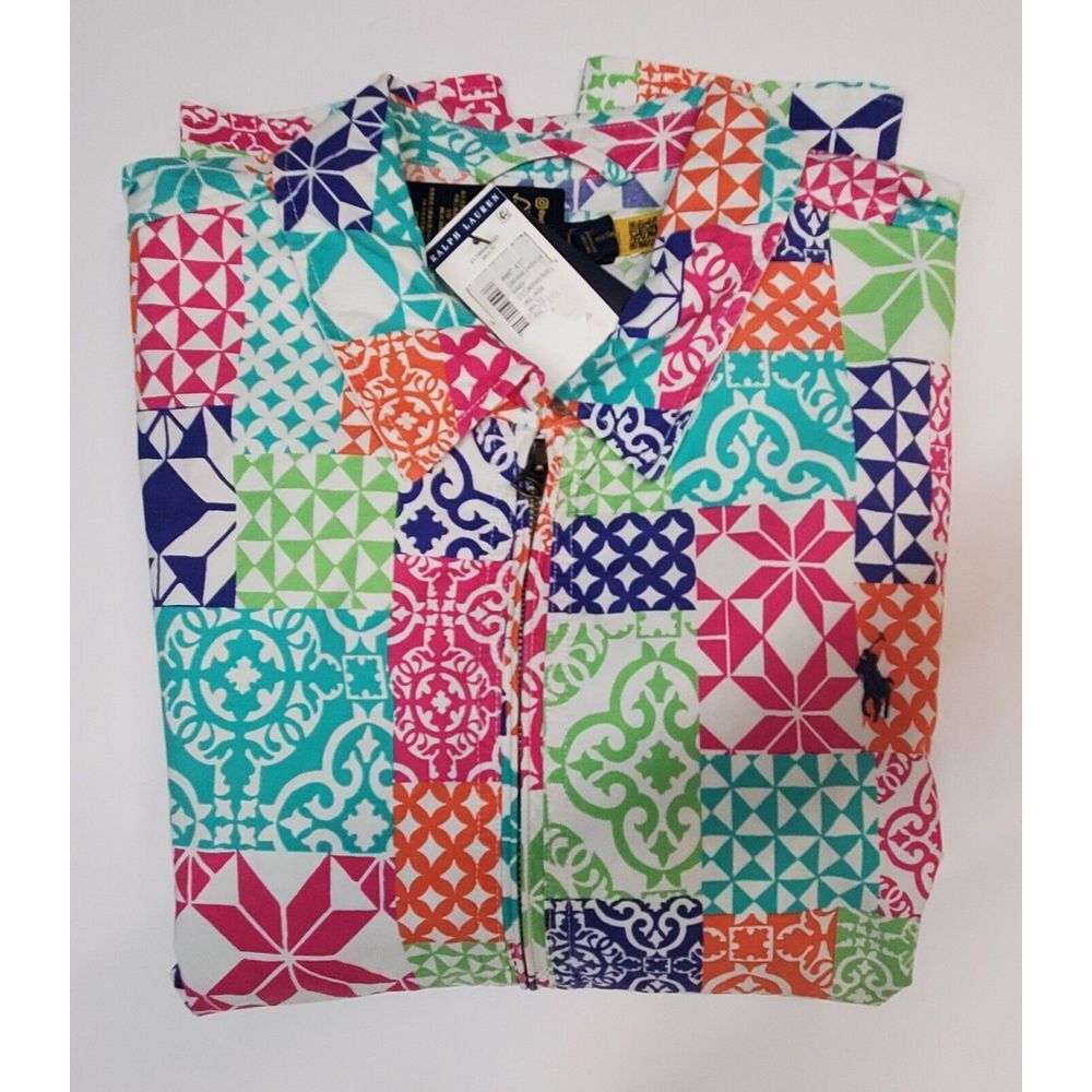 Ralph Lauren womens‎ Pinwheel windbreaker XXL MSRP $398.00